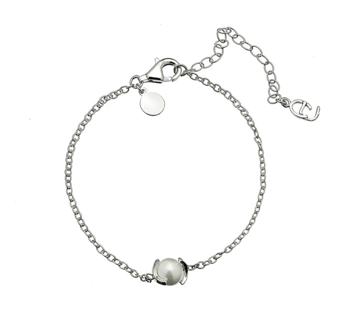 Pearl chain braclet Argent dans le groupe Bracelet / Bracelet en argent chez SCANDINAVIAN JEWELRY DESIGN (1814371001)