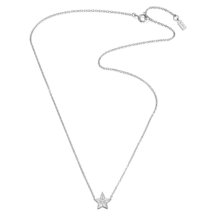 Catch A Falling Star & Stars Collier Or blanc 42-45 cm dans le groupe Collier / Collier en or blanc chez SCANDINAVIAN JEWELRY DESIGN (10-102-01407-4245)