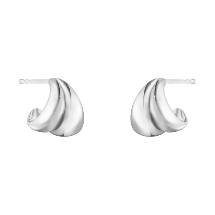 CURVE SMALL Boucle d'oreille Argent dans le groupe Boucles d'oreilles / Boucles d'oreilles en argent chez SCANDINAVIAN JEWELRY DESIGN (10017500)