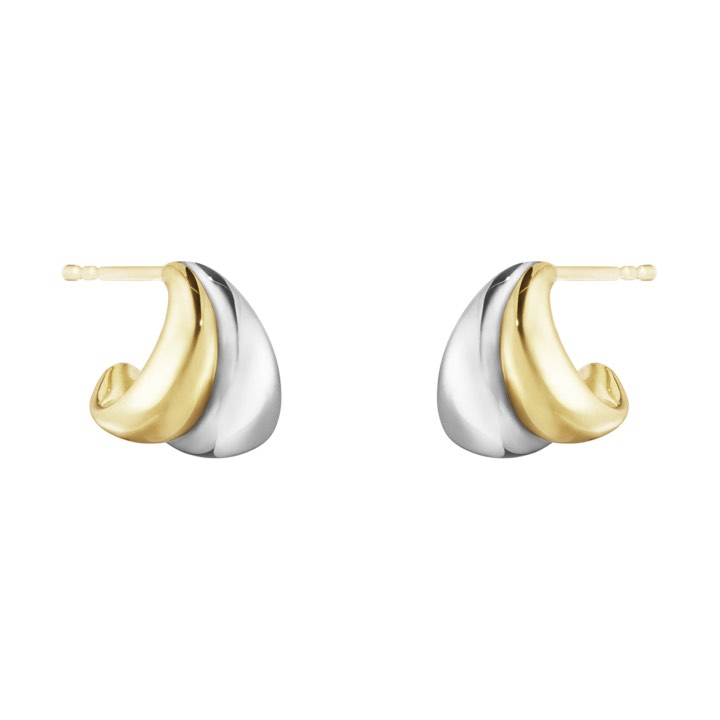 CURVE SMALL Boucle d'oreille Argent Or dans le groupe Boucles d'oreilles / Boucles d'oreilles en or chez SCANDINAVIAN JEWELRY DESIGN (10017501)