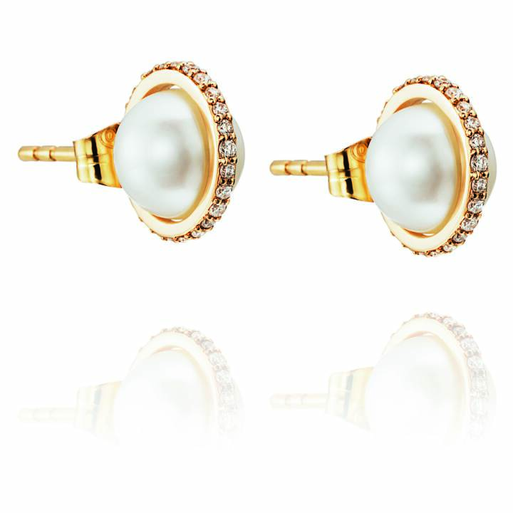 Day Pearl & Stars Boucle d'oreille Or dans le groupe Boucles d'oreilles / Boucles d'oreilles à perles chez SCANDINAVIAN JEWELRY DESIGN (12-101-00592-0000)