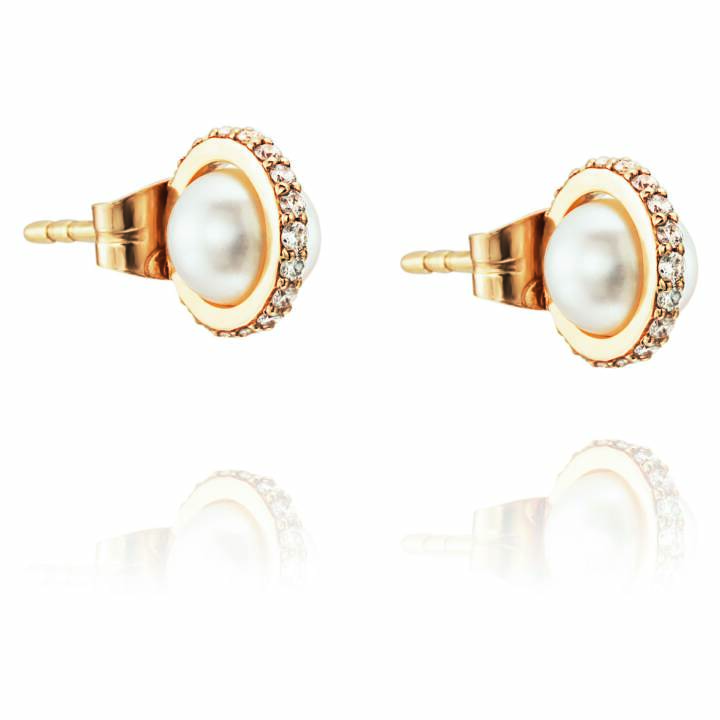 Little Day Pearl & Stars Boucle d'oreille Or dans le groupe Boucles d'oreilles / Boucles d'oreilles à perles chez SCANDINAVIAN JEWELRY DESIGN (12-101-00594-0000)