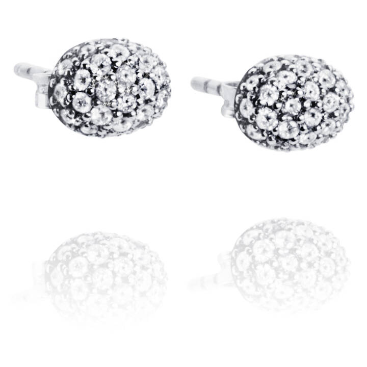 Love Bead - Diamonds Boucle d'oreille Or blanc dans le groupe Boucles d'oreilles / Boucles d’oreilles en diamant chez SCANDINAVIAN JEWELRY DESIGN (12-102-00454-0000)