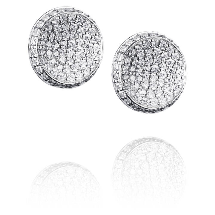 Love Bowl Boucle d'oreille Or blanc dans le groupe Boucles d'oreilles / Boucles d’oreilles en diamant chez SCANDINAVIAN JEWELRY DESIGN (12-102-00971-0000)