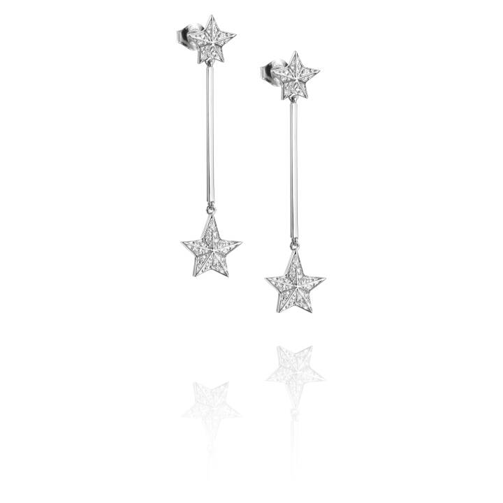 Reach The Star & Stars Boucle d'oreille Or blanc dans le groupe Boucles d'oreilles / Boucles d’oreilles en diamant chez SCANDINAVIAN JEWELRY DESIGN (12-102-01408-0000)