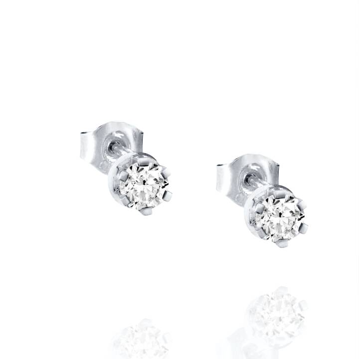 Crown & Stars Boucle d'oreille 0.60ctw Or blanc dans le groupe Boucles d'oreilles / Boucles d’oreilles en diamant chez SCANDINAVIAN JEWELRY DESIGN (12-102-02053-0000)
