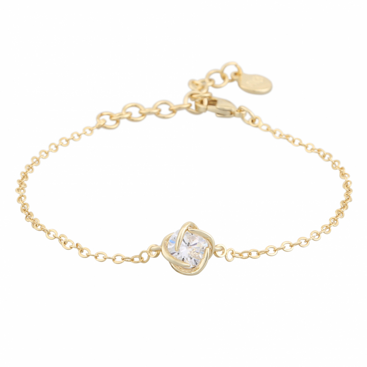 Sevilla chain brace gold clear dans le groupe Bracelet / Bracelet en or chez SCANDINAVIAN JEWELRY DESIGN (1271-3100-251-ONE)