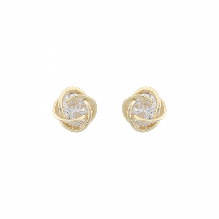 Sevilla ear gold clear dans le groupe Boucles d'oreilles / Boucles d'oreilles en or chez SCANDINAVIAN JEWELRY DESIGN (1271-6100-251-ONE)