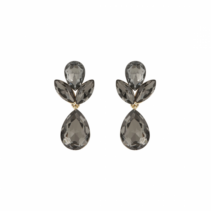 Swift drop pendant ear gold grey dans le groupe Boucles d'oreilles / Boucles d'oreilles en or chez SCANDINAVIAN JEWELRY DESIGN (1280-6300-369-ONE)