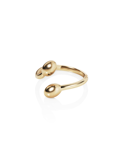 Love Bead Twin Ring Gold dans le groupe Bagues / Bagues en or chez SCANDINAVIAN JEWELRY DESIGN (13-101-02180-0000)