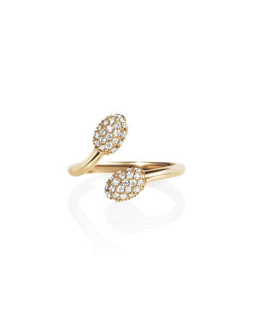 Love Bead & Stars Twin Ring Gold dans le groupe Bagues / Bagues en or chez SCANDINAVIAN JEWELRY DESIGN (13-101-02187-0000)