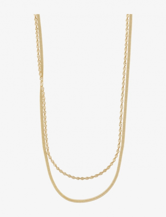 Serena double neck 45 Gold dans le groupe Collier / Collier en or chez SCANDINAVIAN JEWELRY DESIGN (1312-0645-257)