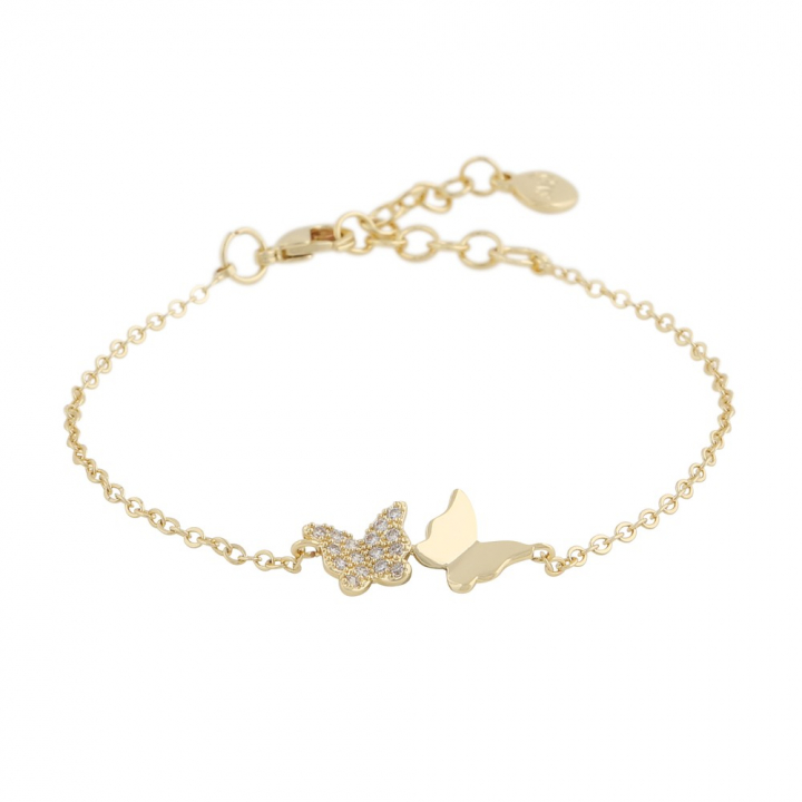 Vega chain brace Gold clear dans le groupe Bracelet / Bracelet en or chez SCANDINAVIAN JEWELRY DESIGN (1313-3100-251)