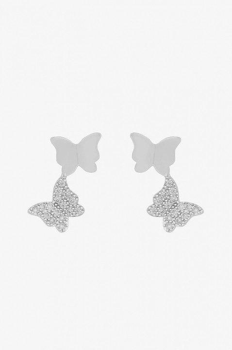 Vega short ear Silver clear dans le groupe Boucles d'oreilles / Boucles d'oreilles en argent chez SCANDINAVIAN JEWELRY DESIGN (1313-6600-012)