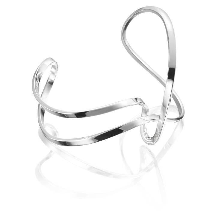 Twisting Cuff Bracelet Argent dans le groupe Bracelet / Anneaux de bras chez SCANDINAVIAN JEWELRY DESIGN (14-100-01293)