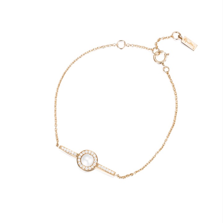 Little Day Pearl & Stars Bracelet Or 16-19 cm dans le groupe Bracelet / Bracelet en or chez SCANDINAVIAN JEWELRY DESIGN (14-101-01910-1619)