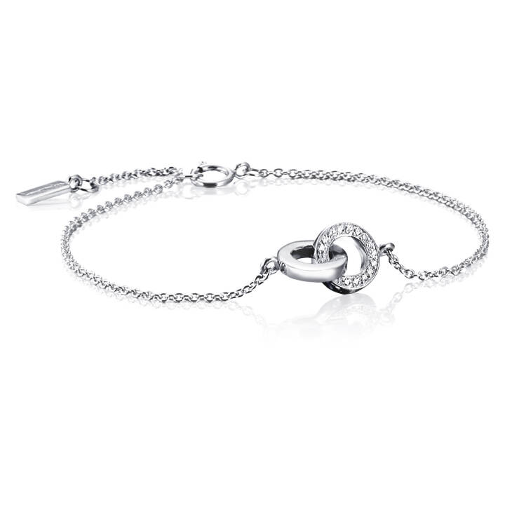 You & Me Bracelet Or blanc 15-19 cm dans le groupe Bracelet / Bracelet en diamant chez SCANDINAVIAN JEWELRY DESIGN (14-102-01008-1519)