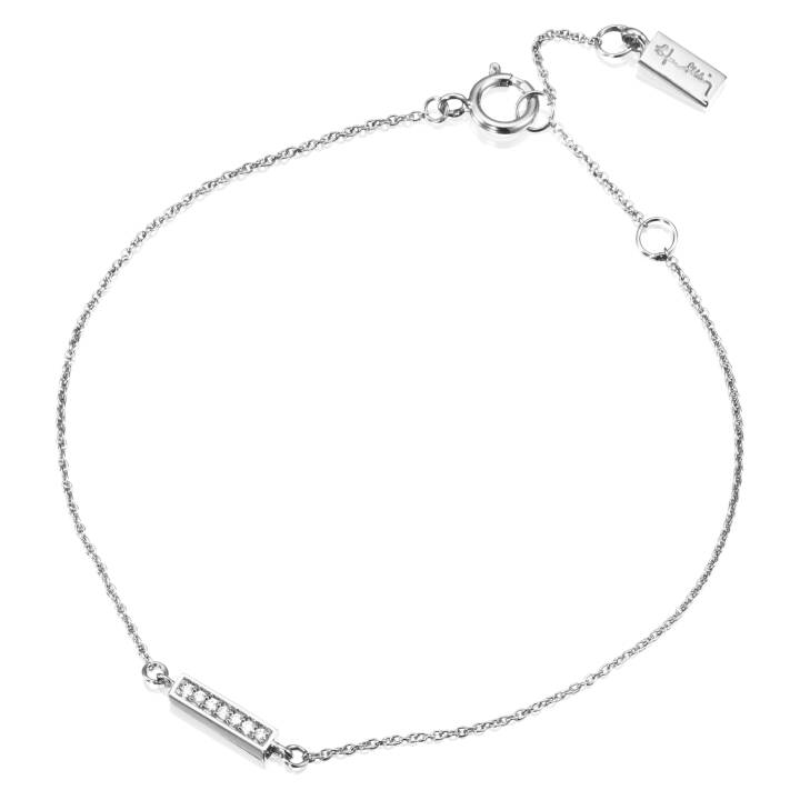Thin StarsBracelet Or blancg 16-19 cm dans le groupe Bracelet / Bracelet en diamant chez SCANDINAVIAN JEWELRY DESIGN (14-102-01618-1619)