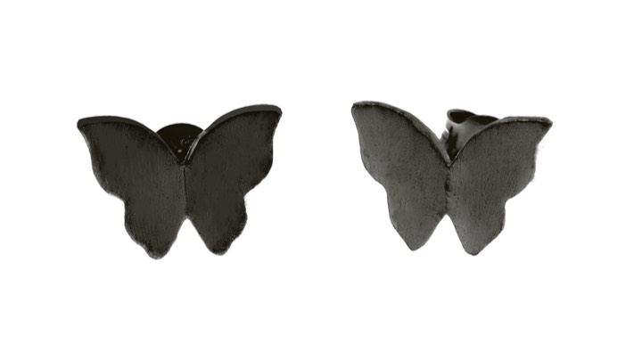 Butterfly Boucle d'oreille black dans le groupe Boucles d'oreilles chez SCANDINAVIAN JEWELRY DESIGN (1421440004)