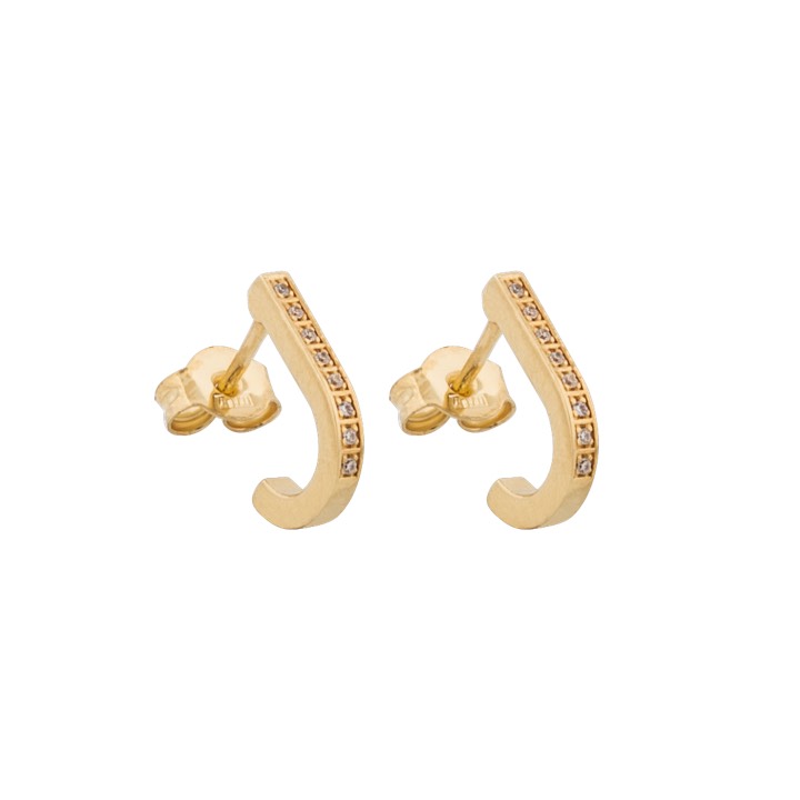 One cane Boucle d'oreille Or dans le groupe Boucles d'oreilles / Boucles d'oreilles en or chez SCANDINAVIAN JEWELRY DESIGN (1636421001)