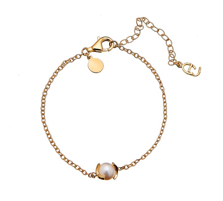 Pearl chain braclet Or dans le groupe Bracelet / Bracelet en or chez SCANDINAVIAN JEWELRY DESIGN (1814322001)