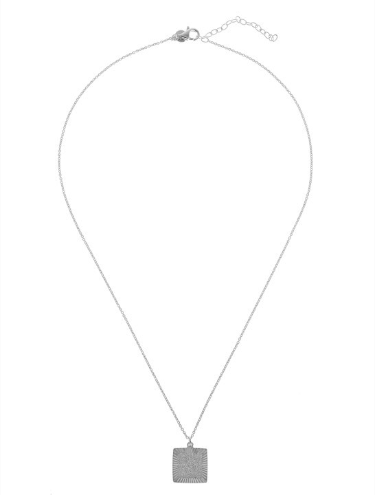 Two square pendent Collier Argent 45-60 cm dans le groupe Last Chance / Collier chez SCANDINAVIAN JEWELRY DESIGN (1821170001)