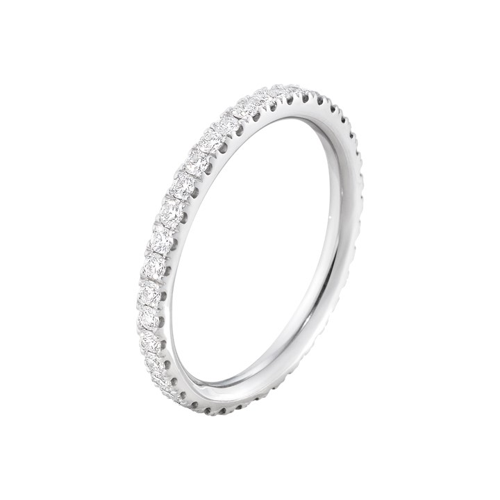 AURORA Bague Diamant 0.41 ct Or blanc dans le groupe Bagues / Bagues de fiançailles et de mariage chez SCANDINAVIAN JEWELRY DESIGN (20000370)