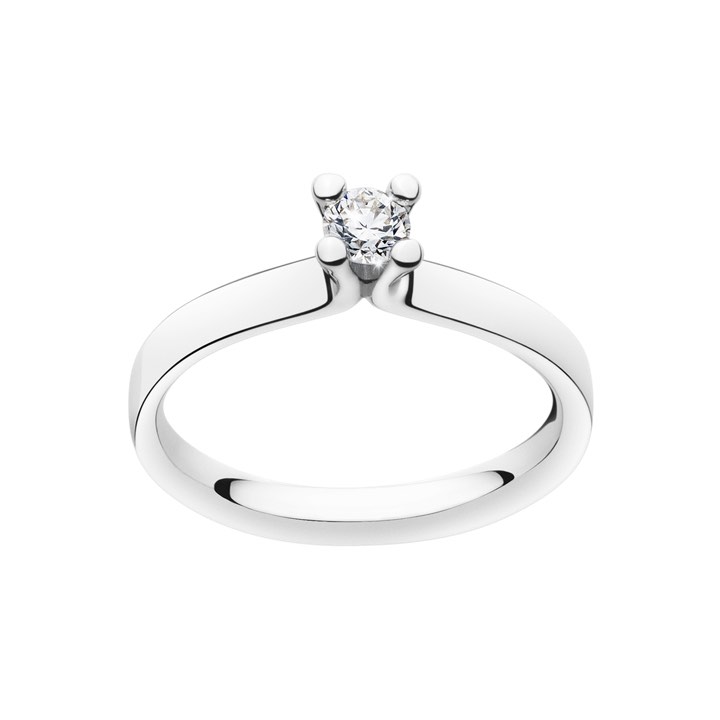 MAGIC SOLITAIRE Bague Diamant 0.20 ct Platinum dans le groupe Bagues / Bagues de fiançailles et de mariage chez SCANDINAVIAN JEWELRY DESIGN (20000458)