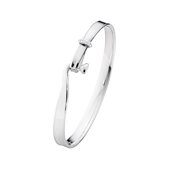 TORUN BANGLE Bracelet Diamant 0.08 ct Argent dans le groupe Bracelet / Anneaux de bras chez SCANDINAVIAN JEWELRY DESIGN (20000547)
