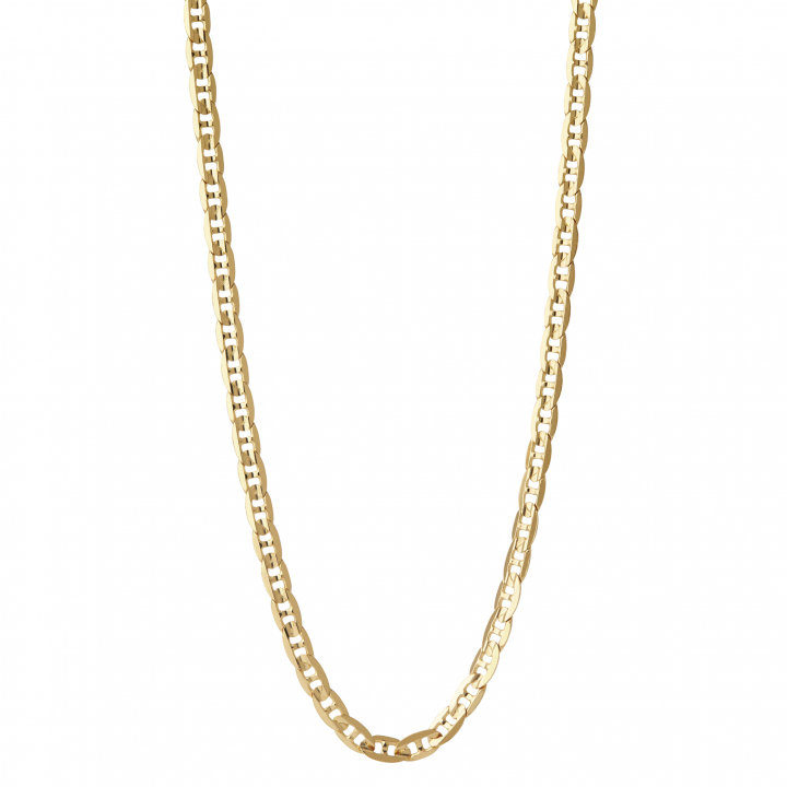 Carlo Necklace 43 Goldplated Silver (One) dans le groupe Collier / Collier en or chez SCANDINAVIAN JEWELRY DESIGN (300340-43)