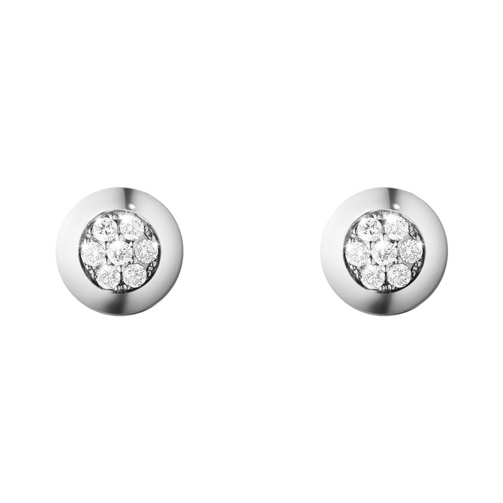 AURORA Boucle d'oreille Or blanc Diamant PAVÉ 0.21 ct dans le groupe Boucles d'oreilles / Boucles d’oreilles en diamant chez SCANDINAVIAN JEWELRY DESIGN (3518431)
