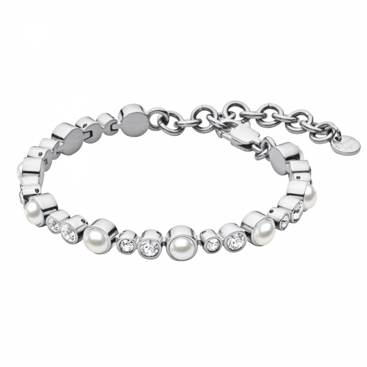 SACHA Bracelet Argent/white pearl  dans le groupe Bracelet / Bracelet en argent chez SCANDINAVIAN JEWELRY DESIGN (352174)
