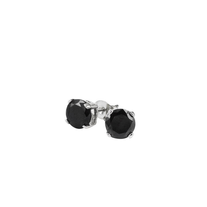 IDA 4 mm Boucles d'oreilles Acier/Le noir dans le groupe Boucles d'oreilles / Boucles d'oreilles en argent chez SCANDINAVIAN JEWELRY DESIGN (357514)
