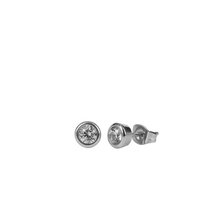 LILLY 4 mm Boucles d'oreilles Acier dans le groupe Boucles d'oreilles / Boucles d'oreilles en argent chez SCANDINAVIAN JEWELRY DESIGN (357637)