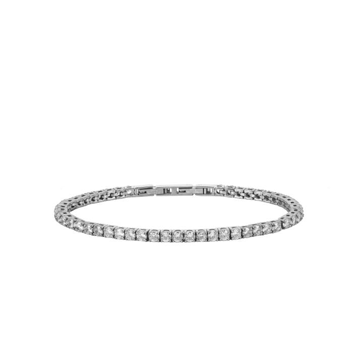 GLIMRA 3mm Bracelet Acier/Cristal dans le groupe Bracelet / Bracelet en argent chez SCANDINAVIAN JEWELRY DESIGN (370902)