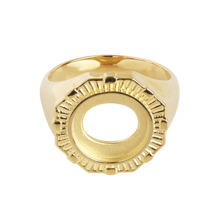 Moss Ring Goldplated Silver dans le groupe Bagues / Bagues en or chez SCANDINAVIAN JEWELRY DESIGN (500392YG)