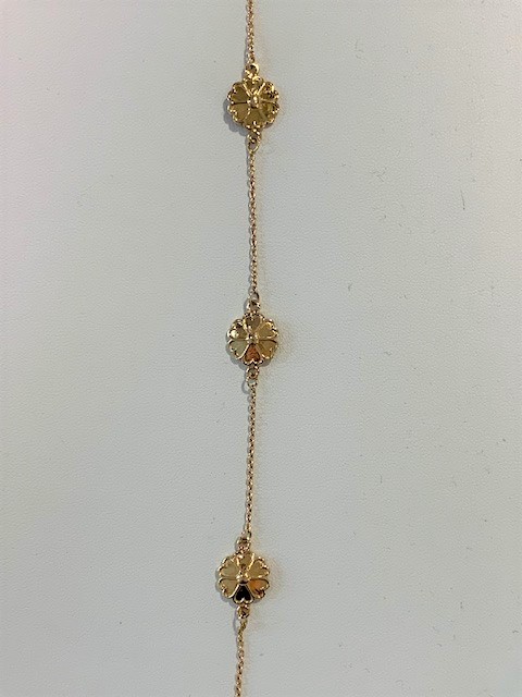 Uppland Bracelet 3 blommor Or 17+1 cm dans le groupe Bracelet / Bracelet en or chez SCANDINAVIAN JEWELRY DESIGN (820079180)