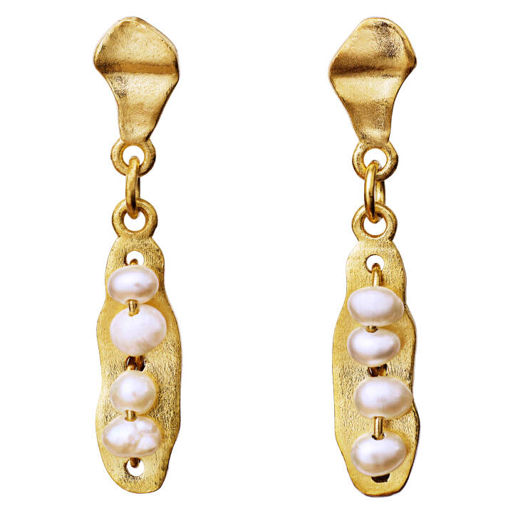 Mai Boucle d'oreille Or dans le groupe Boucles d'oreilles / Boucles d'oreilles à perles chez SCANDINAVIAN JEWELRY DESIGN (9771a)