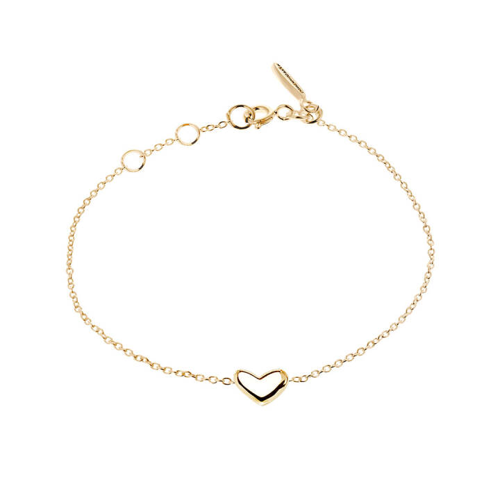 Loving heart medium single Bracelet Or dans le groupe Bracelet / Bracelet en or chez SCANDINAVIAN JEWELRY DESIGN (LHT-B2M000-G)