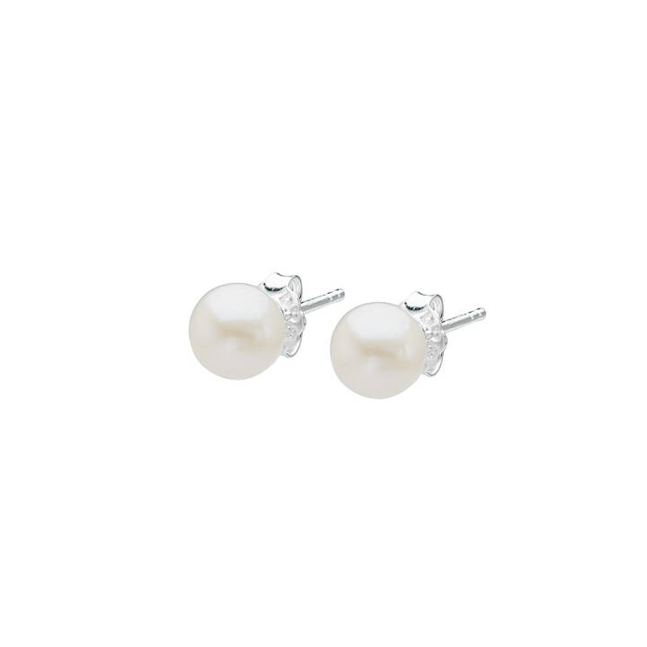 Le Pearl small Boucle d'oreille Argent dans le groupe Boucles d'oreilles / Boucles d'oreilles à perles chez SCANDINAVIAN JEWELRY DESIGN (LPL-E1S000-S)