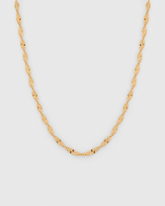 HerBaguebone Twisted Collier Or dans le groupe Collier / Collier en or chez SCANDINAVIAN JEWELRY DESIGN (NG1384)