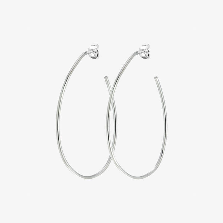 Together hoops Argent dans le groupe Boucles d'oreilles / Boucles d'oreilles en argent chez SCANDINAVIAN JEWELRY DESIGN (TOR-E3M000-S)