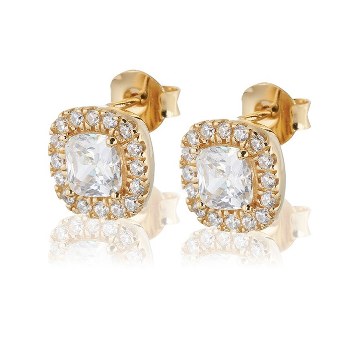 Glamorous Earrings studs Gold dans le groupe Boucles d'oreilles / Boucles d'oreilles en or chez SCANDINAVIAN JEWELRY DESIGN (gp113)