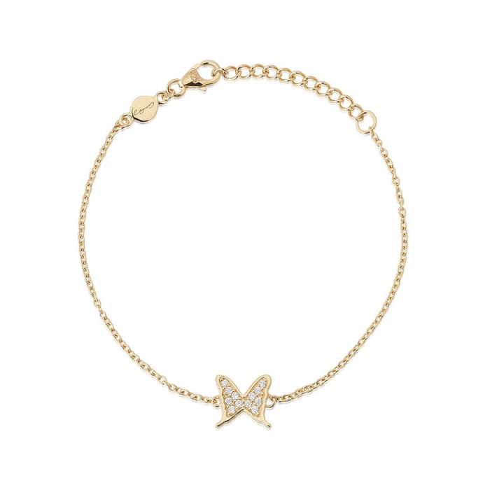 Petite papillion sparkling Bracelet Gold dans le groupe Bracelet / Bracelet en or chez SCANDINAVIAN JEWELRY DESIGN (gp125)