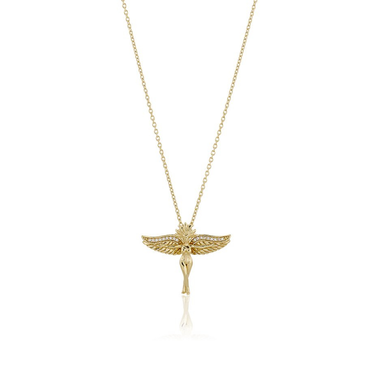 Goddess of love Necklace Gold dans le groupe Collier / Collier en or chez SCANDINAVIAN JEWELRY DESIGN (gp148)