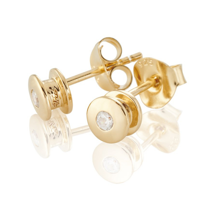 Älskad mini Earrings Gold dans le groupe Boucles d'oreilles / Boucles d'oreilles en or chez SCANDINAVIAN JEWELRY DESIGN (gp17)