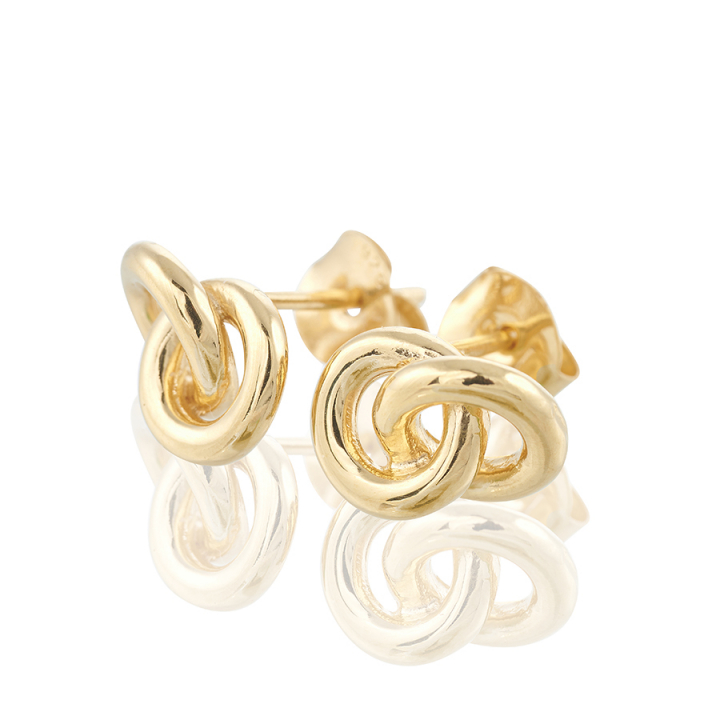 The knot  Earrings Gold dans le groupe Boucles d'oreilles / Boucles d'oreilles en or chez SCANDINAVIAN JEWELRY DESIGN (gp41)