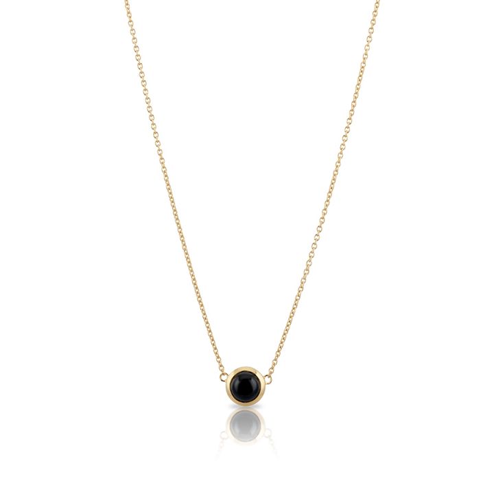 Devine stone Necklace - L (42+3cm) Gold dans le groupe Collier / Collier en or chez SCANDINAVIAN JEWELRY DESIGN (gp59)