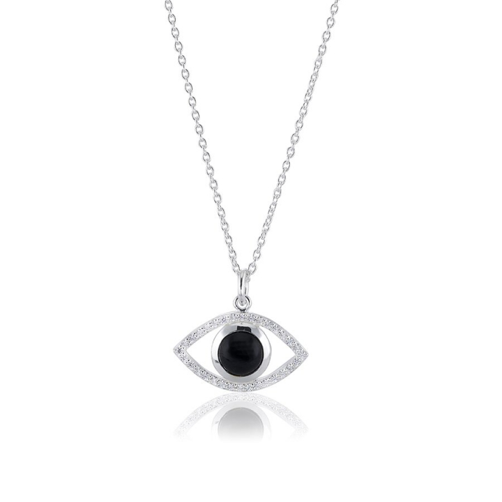 Devine eye Necklace  Silver dans le groupe Collier / Collier en argent chez SCANDINAVIAN JEWELRY DESIGN (s235)