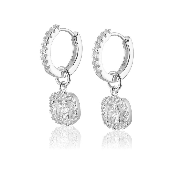 Glamorous Earrings creol Silver dans le groupe Boucles d'oreilles / Boucles d'oreilles en argent chez SCANDINAVIAN JEWELRY DESIGN (s306)